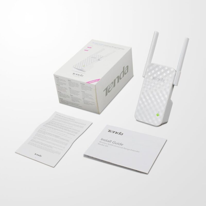 Tenda A9 300M Wireless WiFi Repeater - Image 2