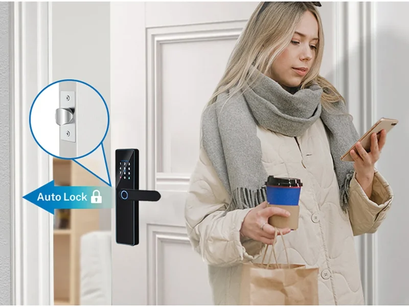 Smart Lock for Front Door Lock Aluminium - Image 6
