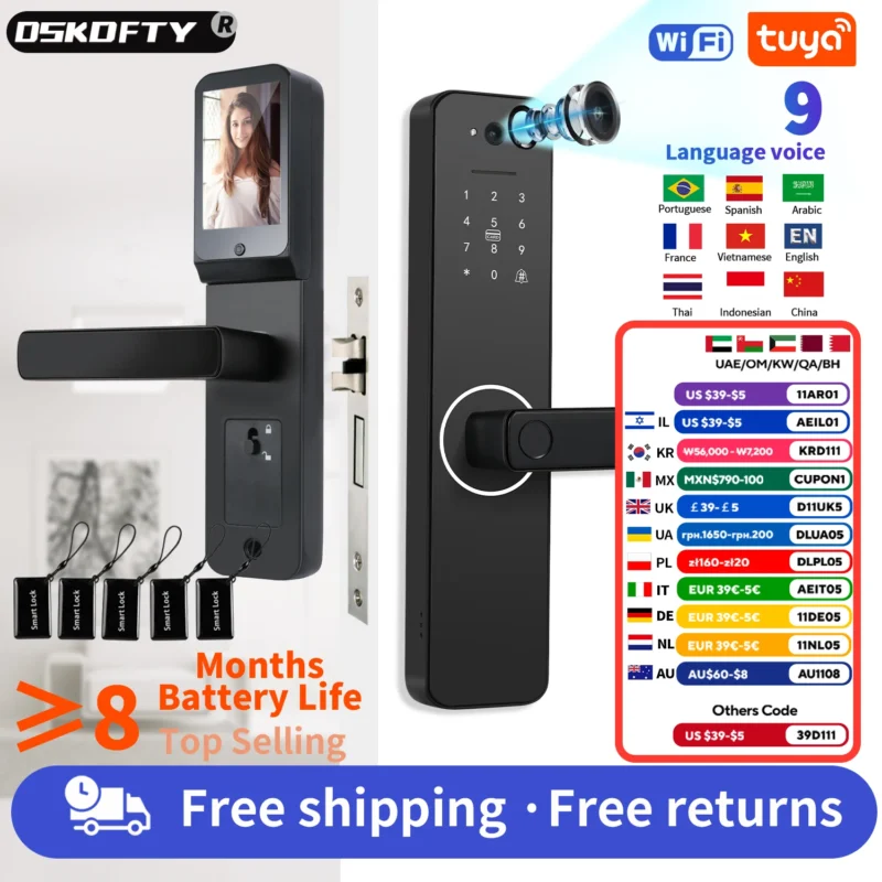 Digital Camera Smart Lock for Home House Apartment - Image 2