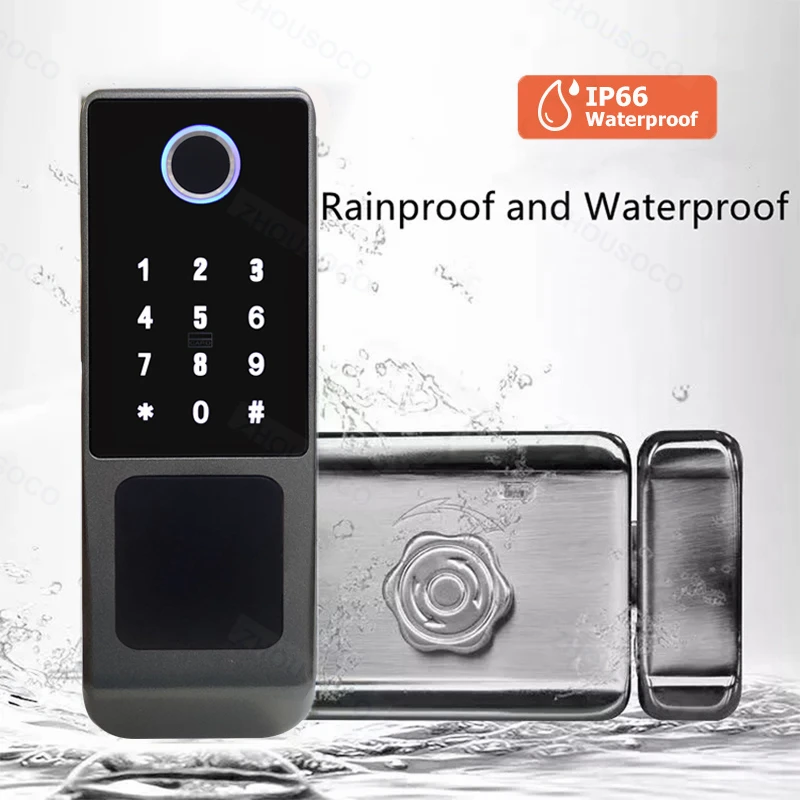 Smart Door Lock Fingerprint Lock Waterproof