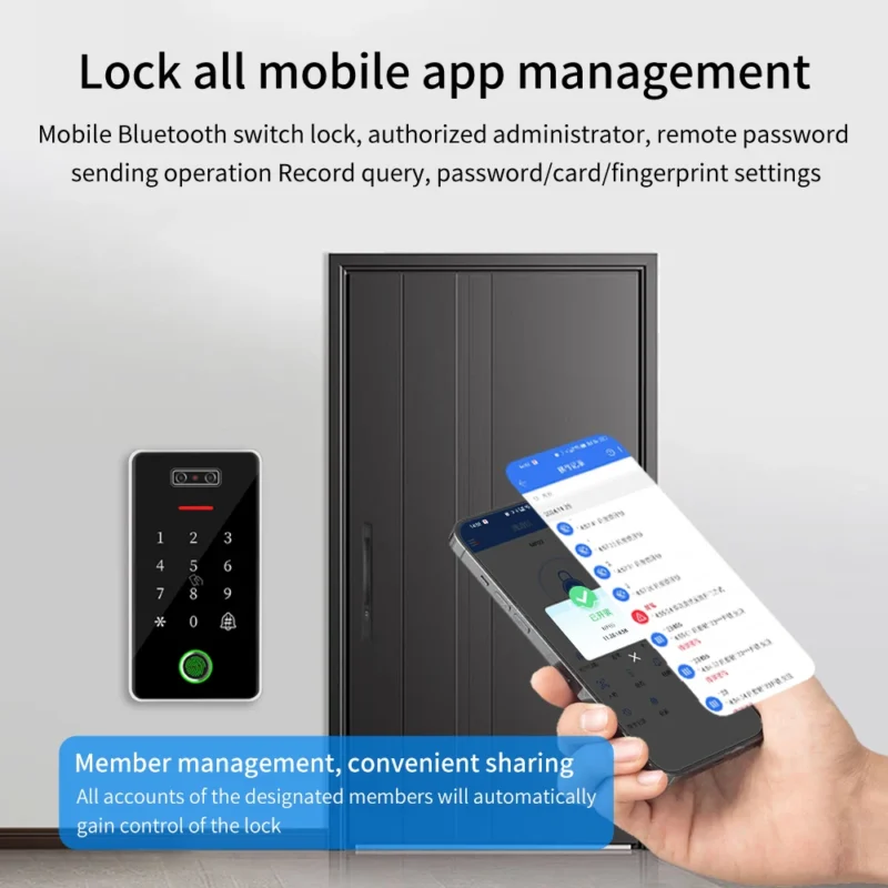 Smart Lock Fingerprint & Face Recognition Access Control - Image 4