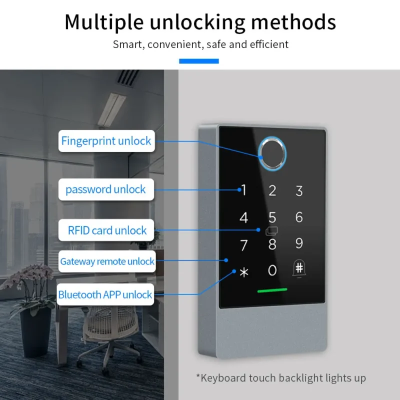 TTLOCK K3/K3F Fingerprint Access Control Door System Opener for Intercom Nfc Bluetooth Electric Gate Keypad 13.56Mhz RFID Card - Image 3