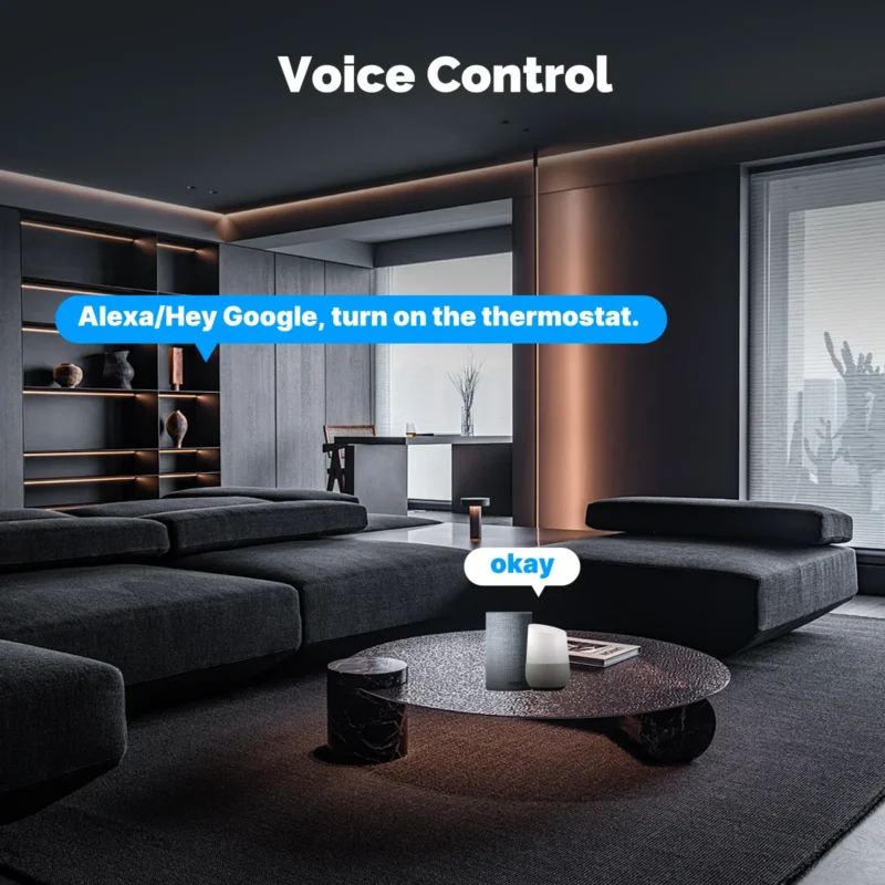 Tuya ZigBee Smart Knob Thermostat With Alexa Google - Image 4