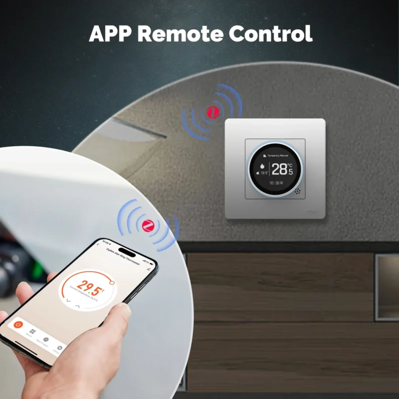Tuya ZigBee Smart Knob Thermostat With Alexa Google - Image 3