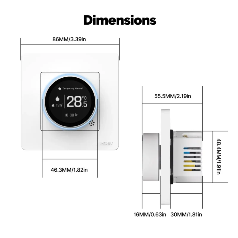 Tuya ZigBee Smart Knob Thermostat With Alexa Google - Image 6